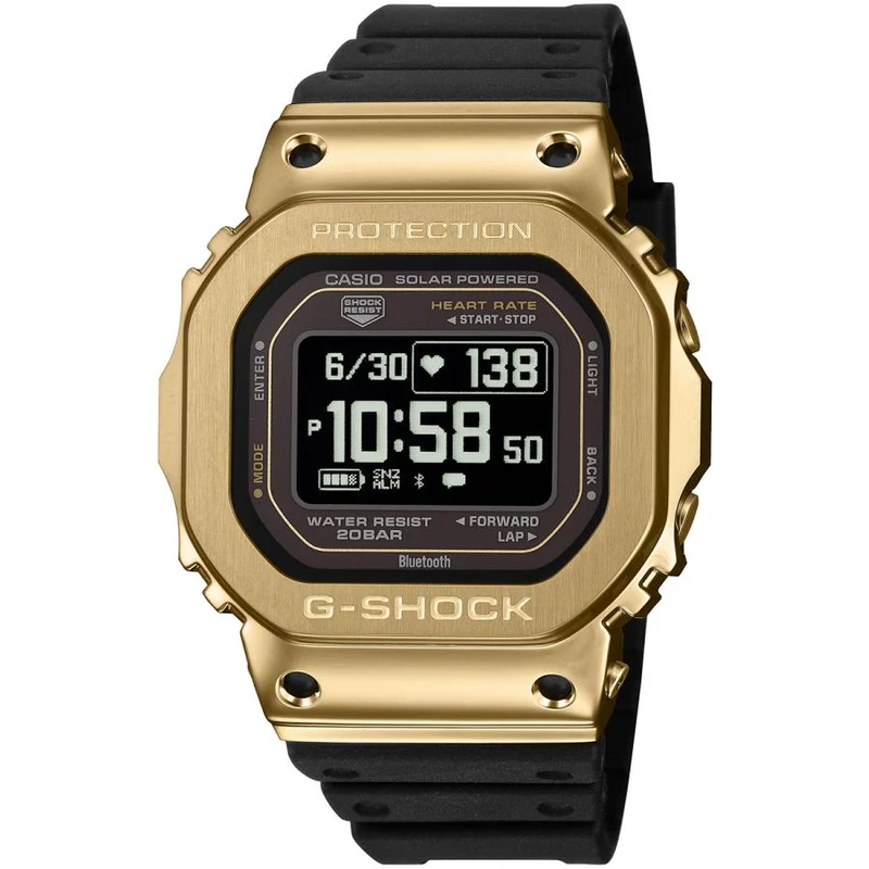 Orologio da uomo CASIO G-SHOCK G-SQUAD GM-H5600-9JR con cassa in metallo e display LCD invertito.