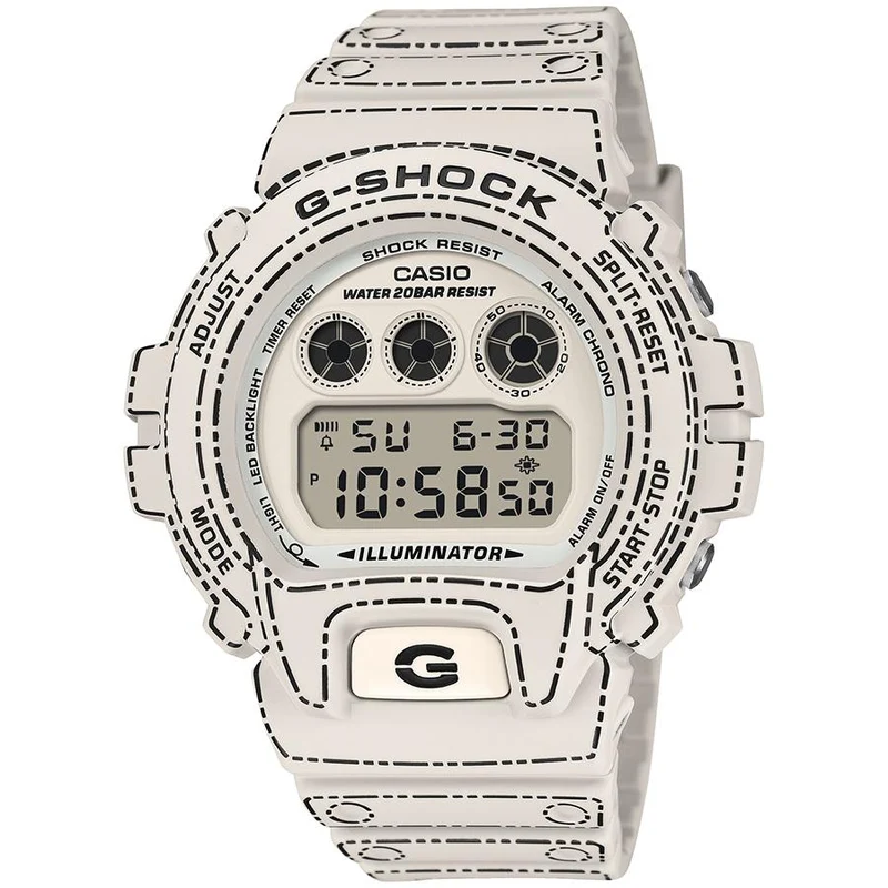 Orologio digitale da uomo CASIO G-SHOCK DW-6900RGM-5JR con design origami, prodotto in Giappone.