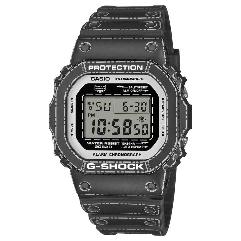Orologio da uomo CASIO G-SHOCK DW-5600RGM-1JR con motivo origami, edizione limitata JDM, formato quadrato digitale.