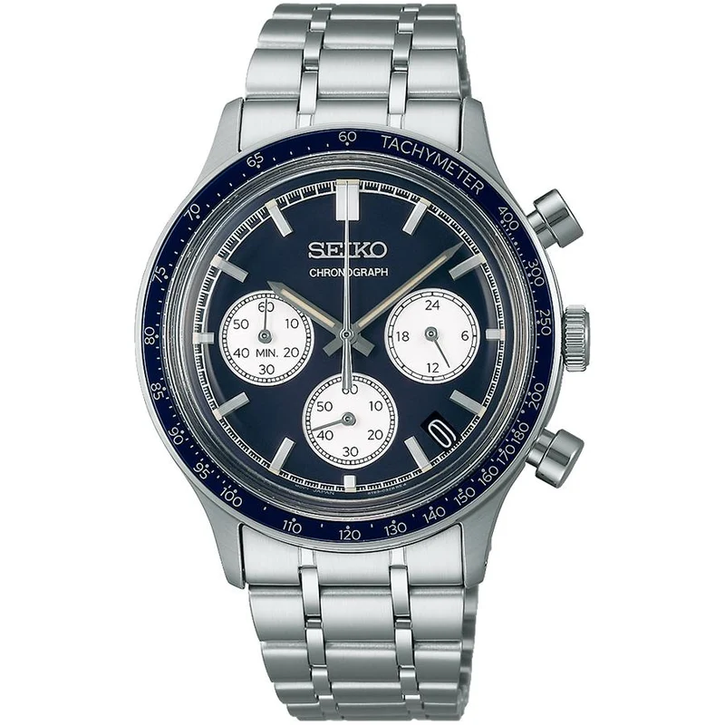 Orologio da uomo SEIKO Selection Serie S SBTR053 JDM Navy Cronografo al quarzo