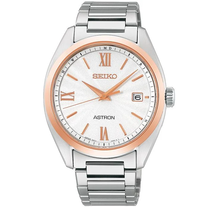 Orologio da uomo Seiko Astron ORIGIN Solar Radiocontrollato a 3 lancette modello SBXY034 con cinturino in metallo titanio [S_BH]