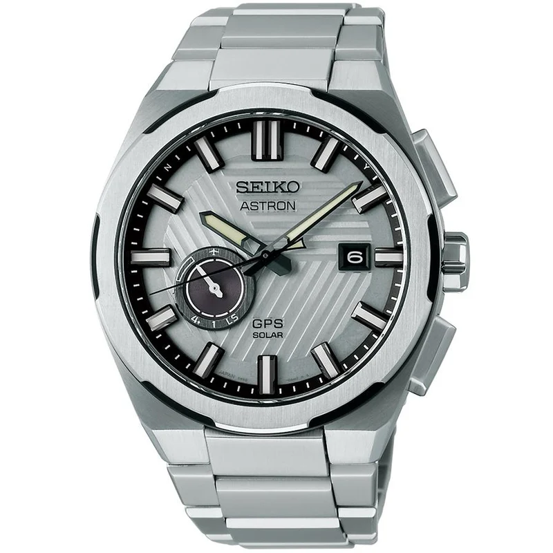 Orologio da uomo Seiko Astron Nexter 3X 2025 Limited Edition modello SBXD037 con onde radio satellitari GPS e alimentazione solare, quadrante grigio-argento, uscito l'8 novembre