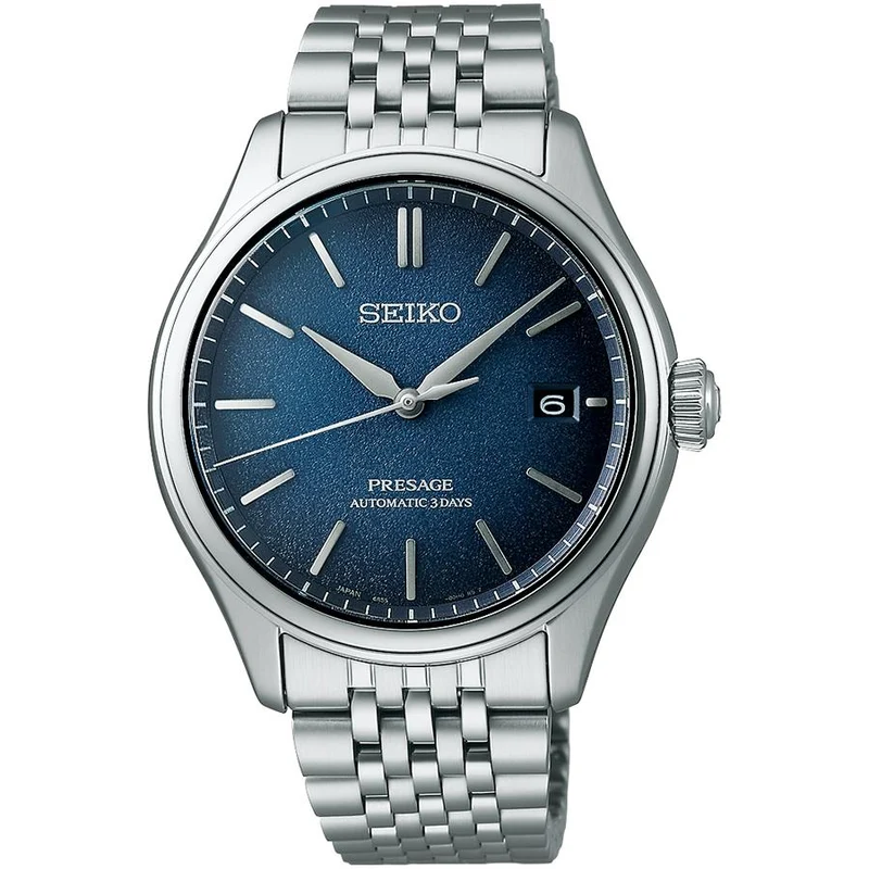 Orologio meccanico automatico da uomo Seiko Presage Classic Series Indigo Dial SARX133, esclusivo