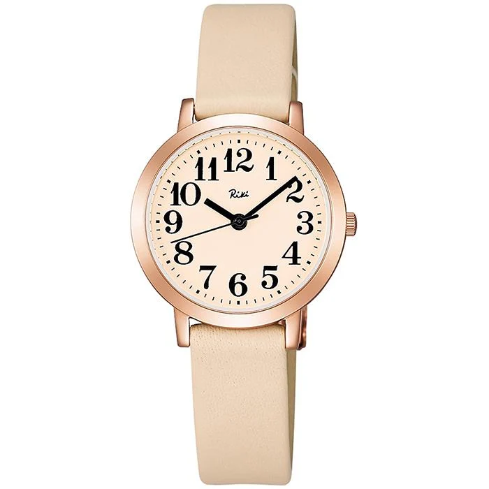 Orologio da donna Alba Riki Standard AKQK410 al quarzo con batteria e cinturino in pelle