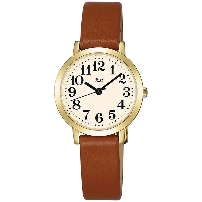 Orologio da donna Alba Riki Standard AKQK411 al quarzo con batteria e cinturino in pelle