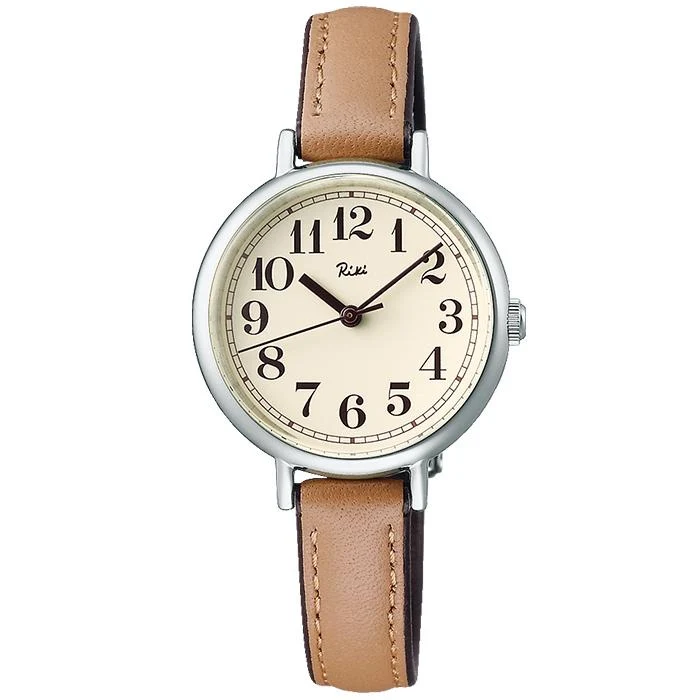 Orologio da donna Alba Riki Traditional Color Series AKQK461 al quarzo con cinturino in pelle color bordeaux