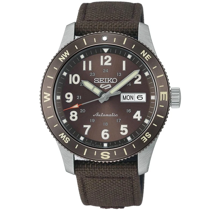 SEIKO 5 SPORTS HDB009J JDM Field Automatic Marrone Nylon Prodotto in Giappone