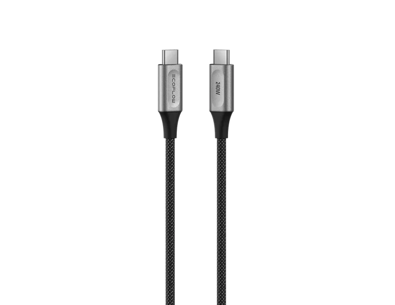 EcoFlow USB-C Ladekabel, 240 W, 1.8 m Länge