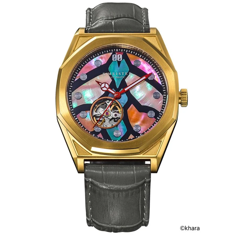Orologio da uomo GARRACK S-MEISTER Evangelion Unit-00 SMS-EVA-41-0 Limited Automatic Open Heart Raden Dial