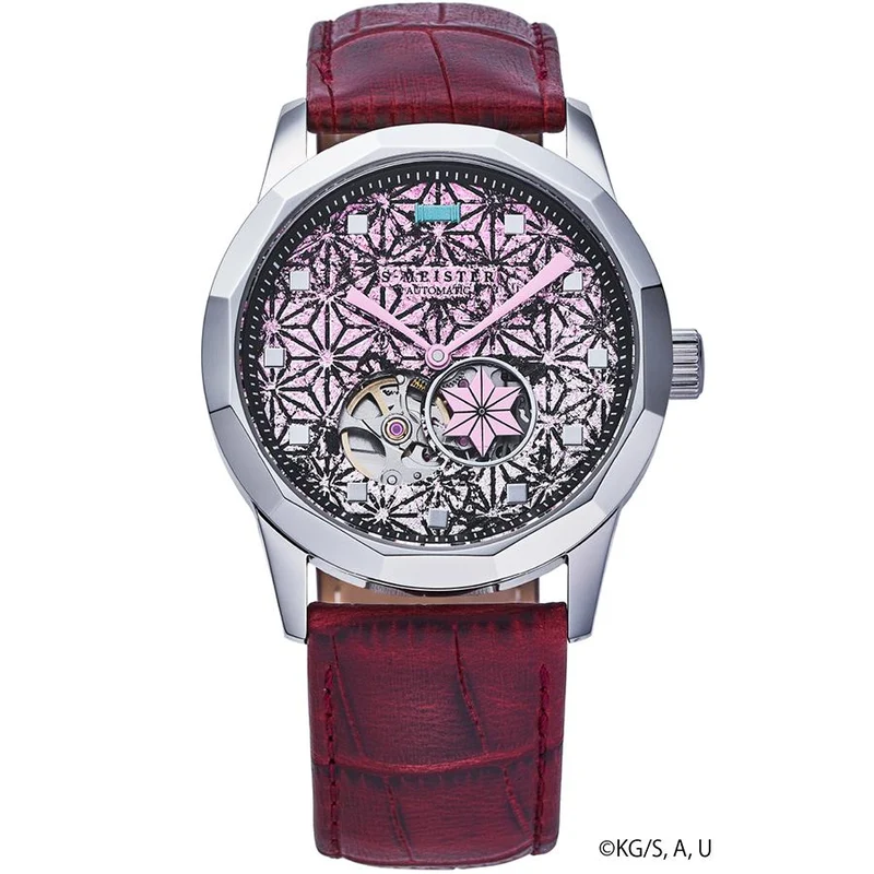 GARRACK S-MEISTER SMS-40-KY-KN Demon Slayer Nezuko Kamado Automatic Open Heart Watch Prodotto in Giappone