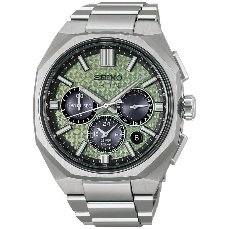 Orologio da uomo SEIKO ASTRON NEXTER HAB005J JDM 2026 Edizione Limitata GPS Cronografo Solare Vetro Verde
