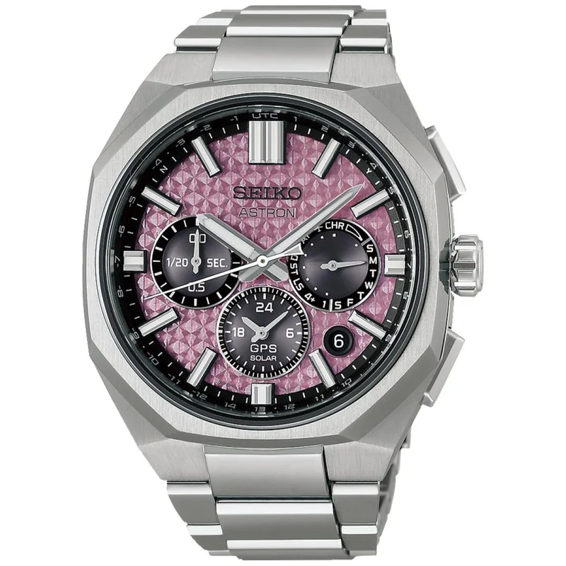 Orologio da uomo SEIKO ASTRON NEXTER HAB006J JDM 2026 Edizione Limitata GPS Cronografo Solare Vetro Rosa