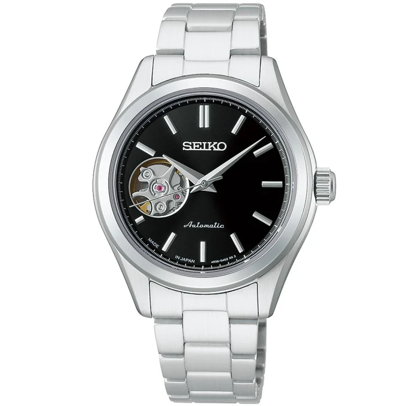 Orologio da donna automatico SEIKO SELECTION HFB008J JDM Open Heart nero, prodotto in Giappone.