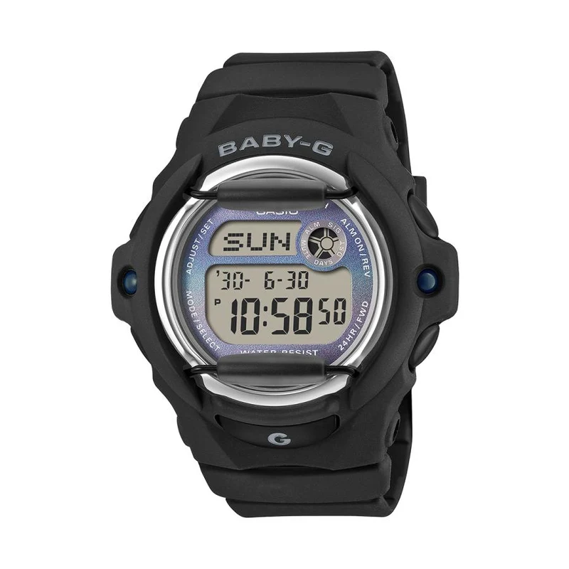 Orologio digitale da donna CASIO BABY-G BG-169GD-1JF JDM con sfumatura grunge nera.