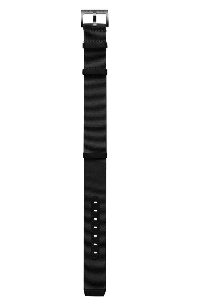 Cinturino Hamilton Khaki Pilot Nero 22M