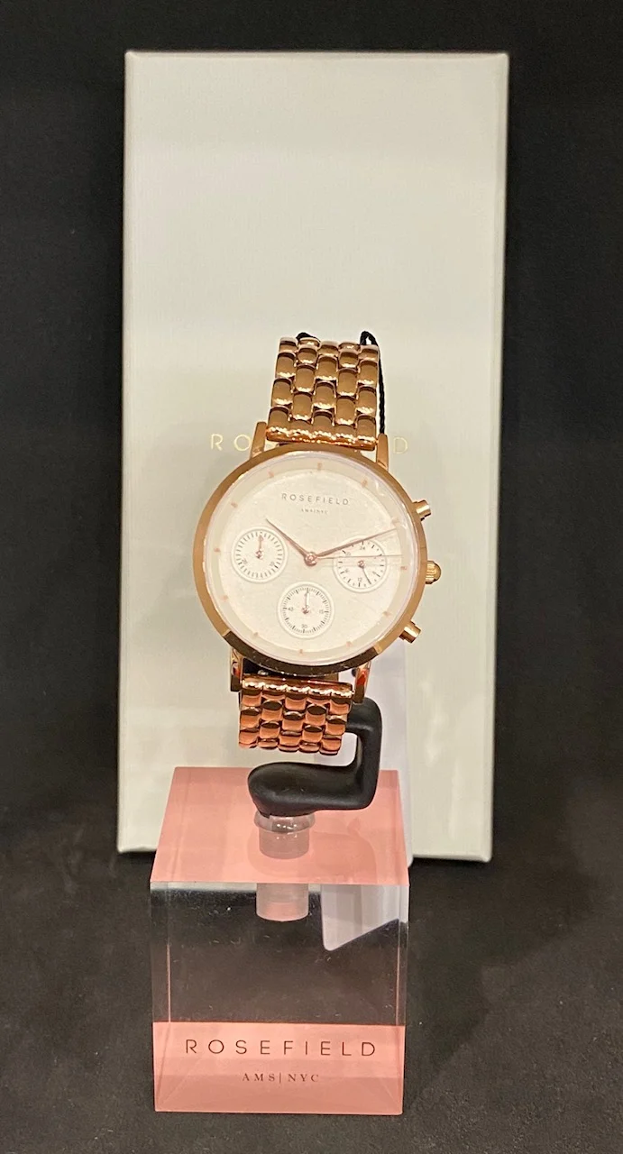 Orologio Rosefield AMS/NYC The Gabby crono laminato rosa donna