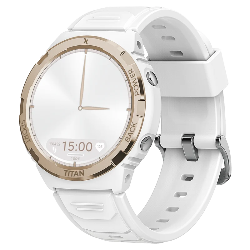 MAXCOM FW100 Titan Valkiria Smartwatch Bianco - AMOLED 1.3” con GPS Smart e Resistenza IP69K
