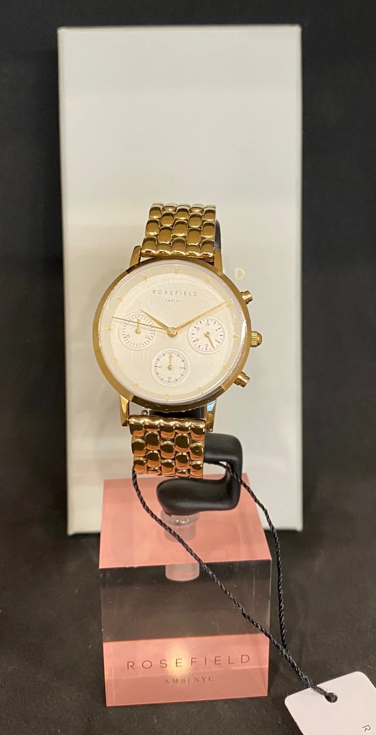 Orologio Rosefield AMS/NYC crono laminato giallo donna The Gabby