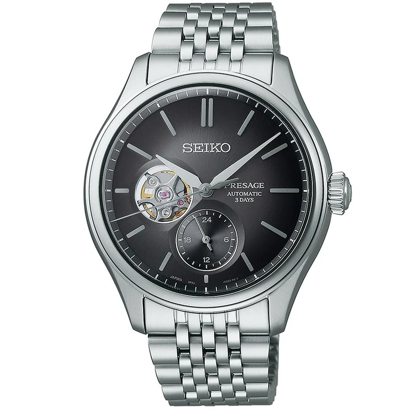 Orologio meccanico automatico da uomo Seiko Presage Classic Series SARJ009 con quadrante blu inchiostro e movimento a vista, esclusivo
