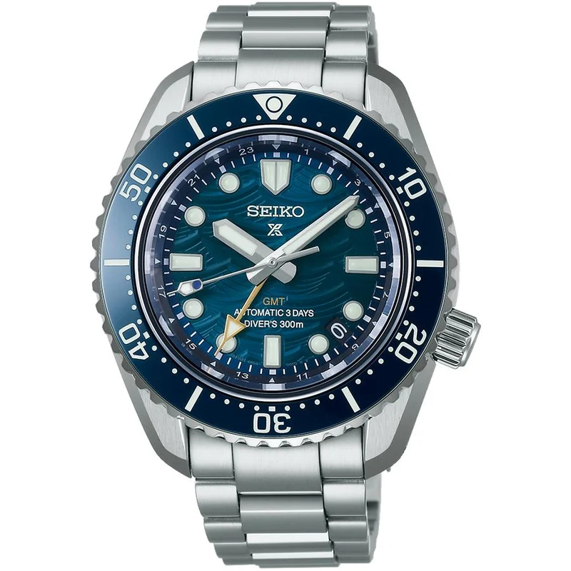 Orologio meccanico da uomo Seiko Prospex Diver's Watch 60th Anniversary Limited Edition 1968 GMT SBEJ027