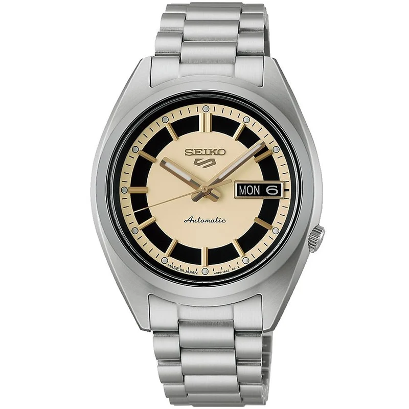 Orologio da uomo meccanico automatico Seiko 5 Sports SNXS J.PRESS Collaboration Limited Edition, modello SBSA317, con cinturino intercambiabile.