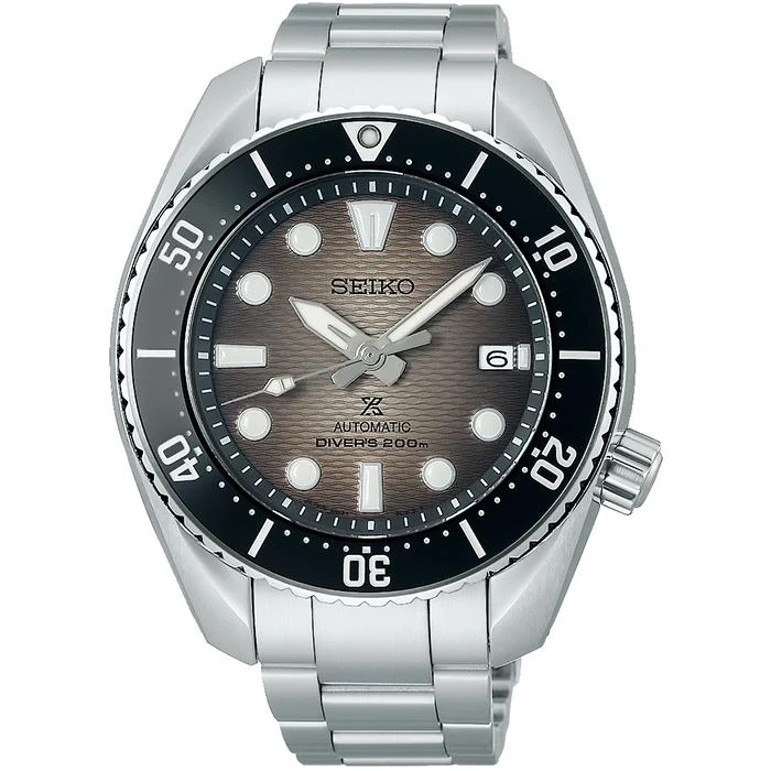 Orologio meccanico da uomo Seiko Prospex SUMO SBDC177 con quadrante grigio sfumato, modello esclusivo.