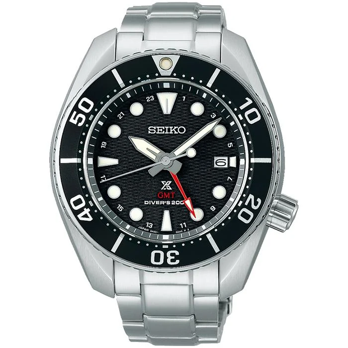 SEIKO PROSPEX SBPK003 JDM Sumo Solar GMT Diver Nero Prodotto in Giappone