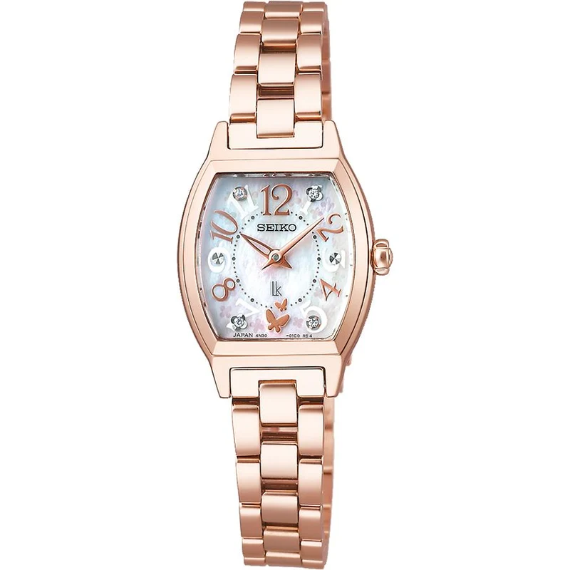 Orologio da donna Seiko Lukia Happy Collection, modello SSWA014 in edizione limitata con movimento al quarzo e cassa a forma di tonneau, alimentato a batteria.
