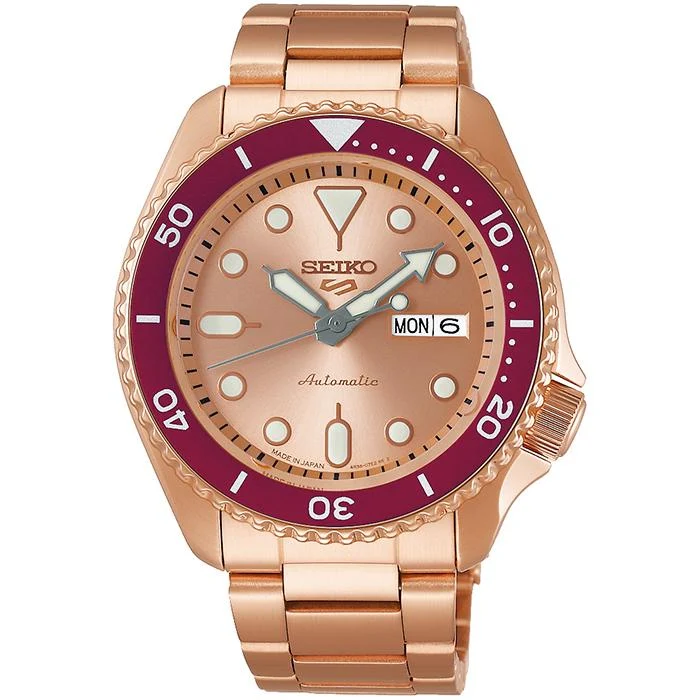 Campagna di personalizzazione per il 55° anniversario di Seiko 5 Sports, orologio meccanico automatico da uomo in edizione limitata modello Asia SBSA216