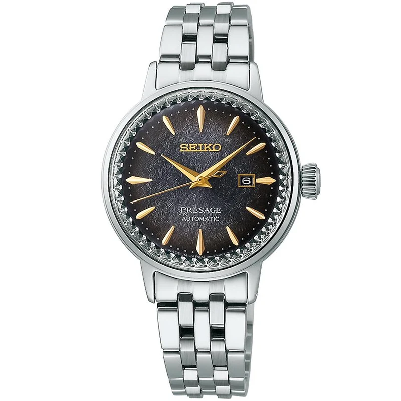 Orologio meccanico automatico da donna Seiko Presage Cocktail Time STAR BAR Limited Edition Nighttime Tokyo SRRW003