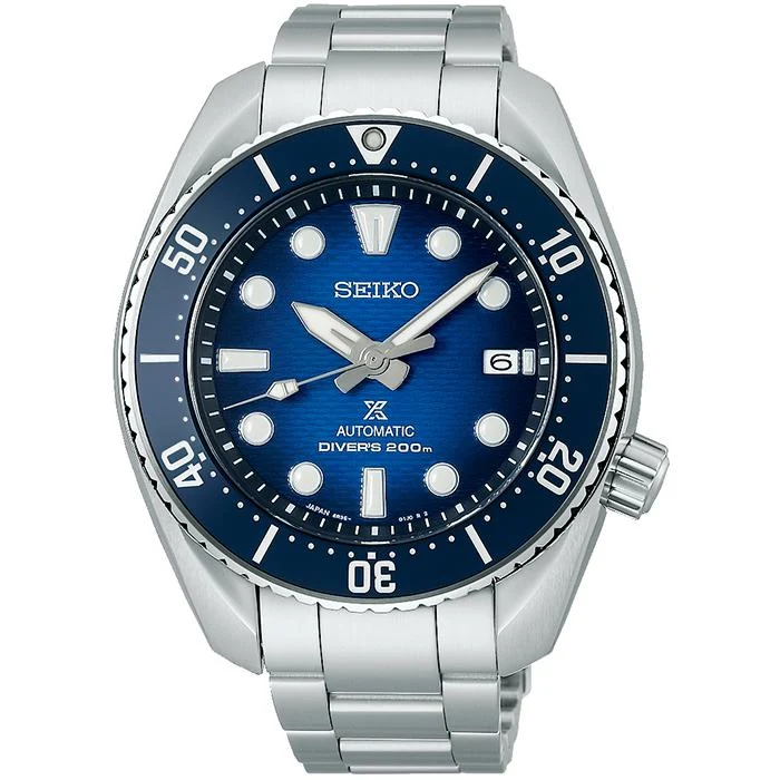 Orologio meccanico da uomo Seiko Prospex SUMO SBDC175 con quadrante blu sfumato, modello esclusivo.