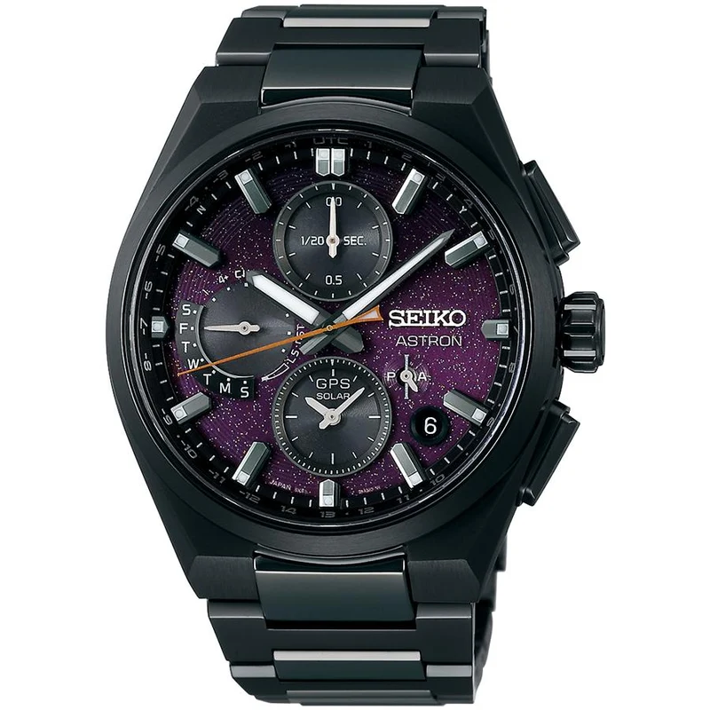 Orologio da uomo Seiko Astron Nexter 2025 Limited Edition Starry Sky SBXC171 con onde radio satellitari GPS e alimentazione solare