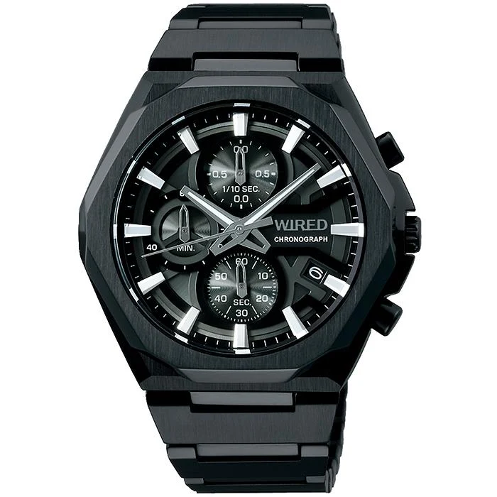 Orologio da uomo al quarzo Seiko WIRED REFLECTION Chronograph modello AGAT449, nero