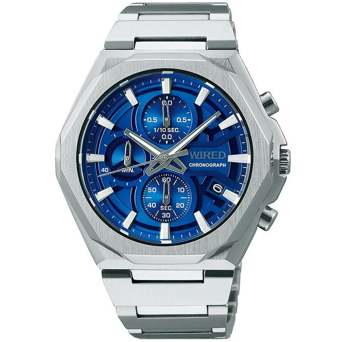 Orologio da uomo al quarzo Seiko WIRED REFLECTION Chronograph modello AGAT452, colore blu.