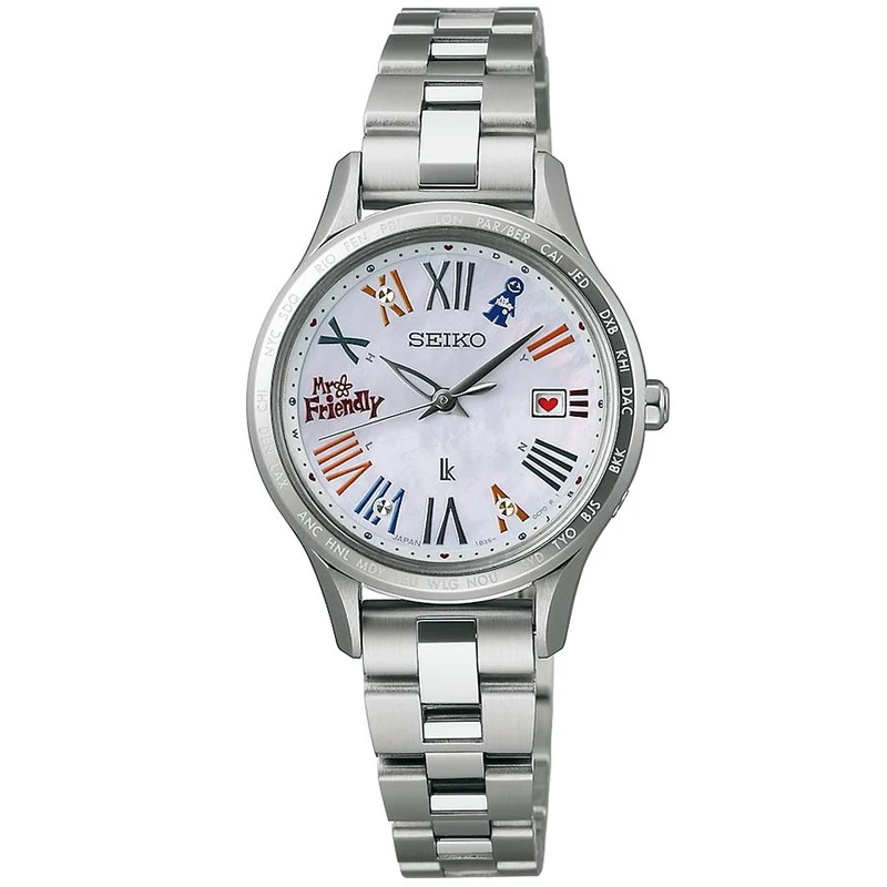 Orologio da donna Seiko Lukia MR.FRIENDLY Collaboration Limited Edition modello SSVV089, a energia solare e radiocontrollato.