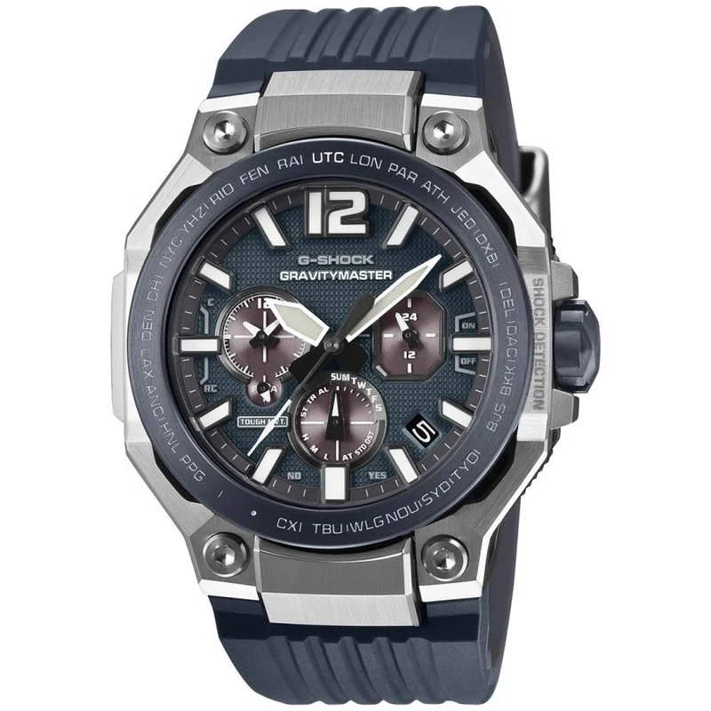 Orologio da uomo analogico CASIO G-SHOCK MASTER OF G GRAVITYMASTER GWR-B3000A-2AJF JDM radiocontrollato, solare, Bluetooth, blu navy.