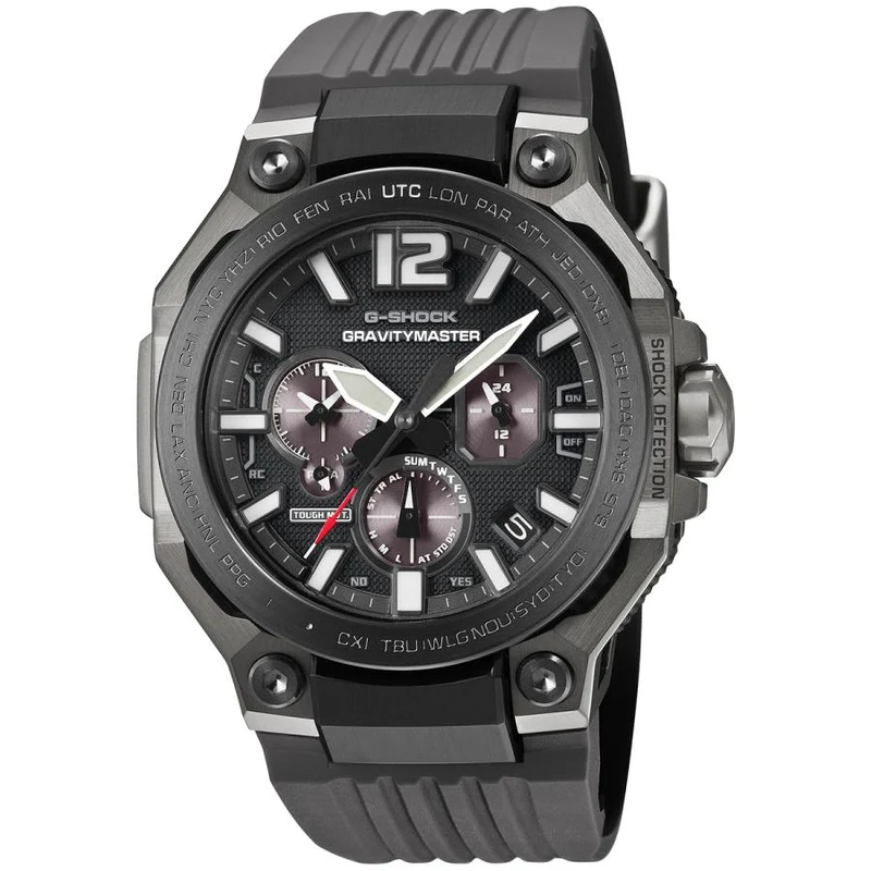 Orologio da uomo analogico CASIO G-SHOCK MASTER OF G GRAVITYMASTER GWR-B3000B-8AJF JDM radiocontrollato, solare, Bluetooth, grigio.