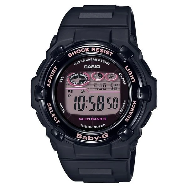 Orologio da donna CASIO Baby-G BGR-3000CB-1JF radiocontrollato a energia solare.