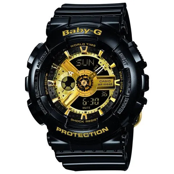 BA-110-1AJF CASIO Baby-G Oro e Nero Baby-G Nero Baby-G Orologio da donna