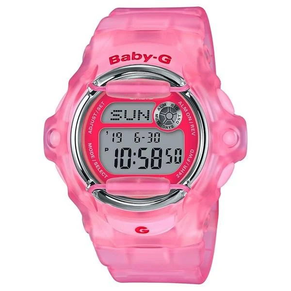 Orologio da donna CASIO Baby-G Neo Retro con quadrante scheletrato rosa, modello BG-169R-4EJF