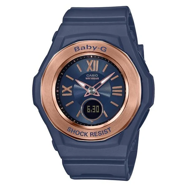 Orologio da donna CASIO Baby-G radiocontrollato a energia solare, modello BGA-1050NR-2BJF