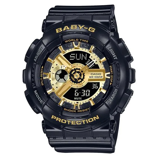 Orologio da donna CASIO Baby-G nero e oro BA-110X-1AJF