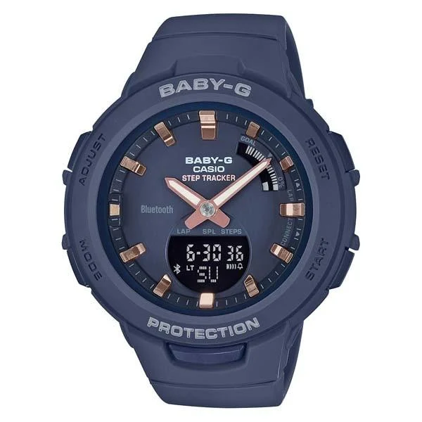 BSA-B100-2AJF Orologio da donna CASIO BABY-G Navy G-Squad Smartphone Link