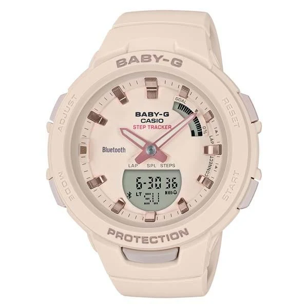 BSA-B100-4A1JF CASIO BABY-G Beige G-Squad Smartphone Link Orologio da donna