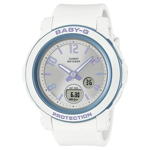 Orologio da donna CASIO Baby-G con indice olografico e accenti color sogno, modello BGA-290DR-7AJF