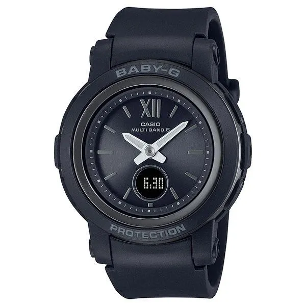 Orologio CASIO Baby-G BASIC radiocontrollato a energia solare, nero, sottile, da donna, modello BGA-2900-1AJF
