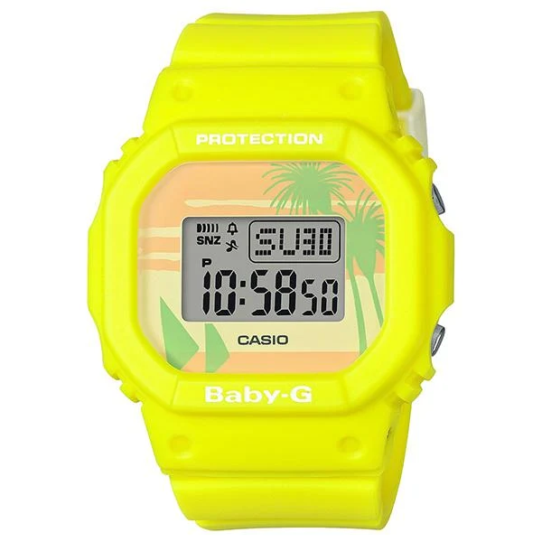 Orologio da donna CASIO Baby-G Beach Colors giallo, modello BGD-560BC-9JF.