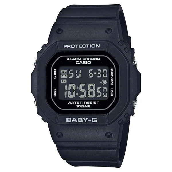 Orologio digitale compatto da donna CASIO BABY-G BGD-565-1JF, colore nero, stile JDM.