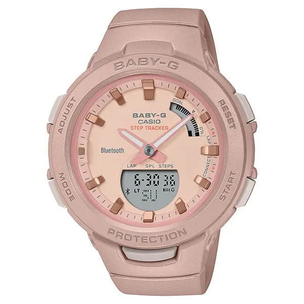 Orologio da donna CASIO Baby-G Comfort Sporty Style rosa pastello BSA-B100CS-4AJF