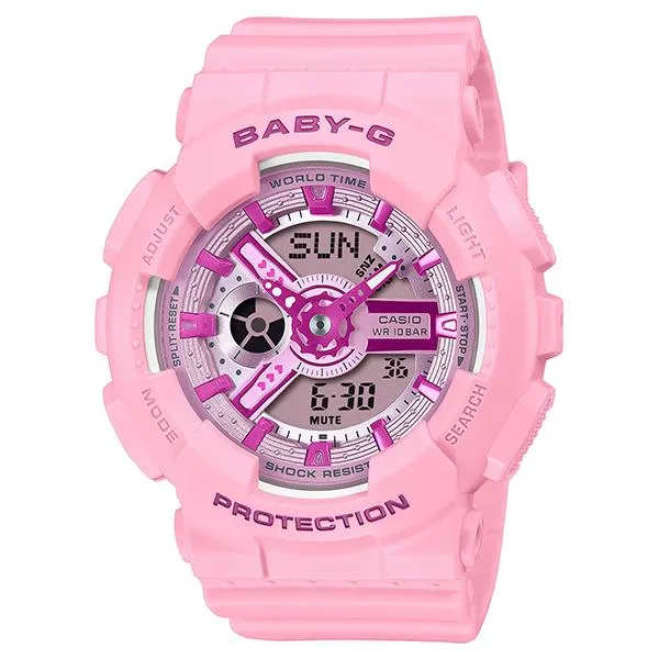 Orologio da donna analogico-digitale CASIO BABY-G SERIE BA-110 BA-110YK-4AJF in stile JDM Y2K